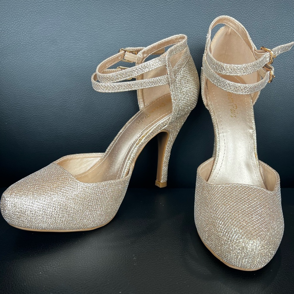 Gold Sparkly Heels